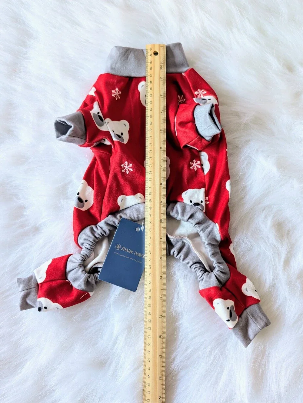 Dog Pajamas, Onesie, Polar Bears, Snowflake, Medium, New, Spark Paws